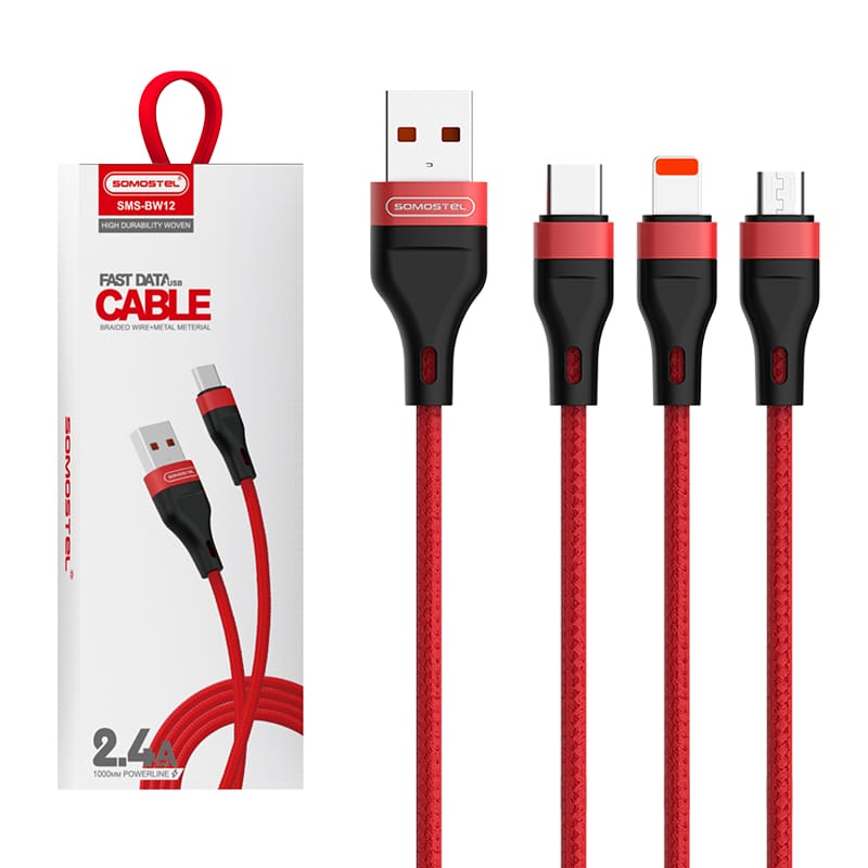 SMS-BW12 2.4A Fast Data Charging USB Cable 9 SMS-BW12 2.4A Fast Data Charging USB Cable - Image 9