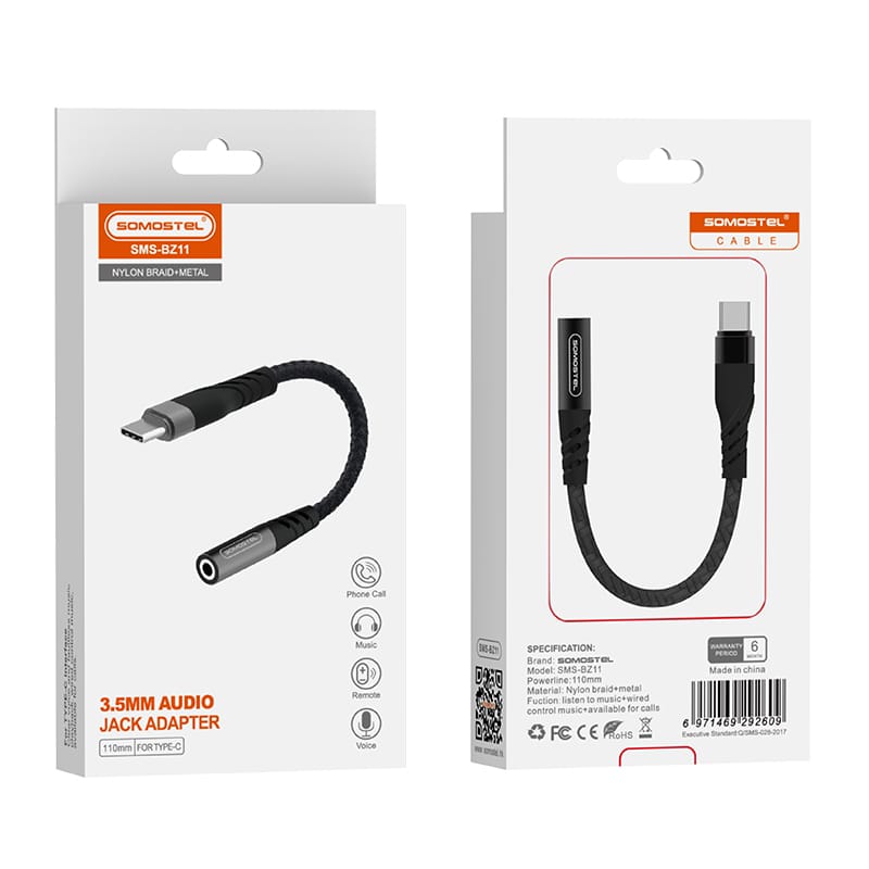 SMS - BZ11 3.5mm Auxiliary Jack Adapter with HI-FI Sound Quality 10 SMS - BZ11 3.5mm Auxiliary Jack Adapter with HI-FI Sound Quality - Image 10