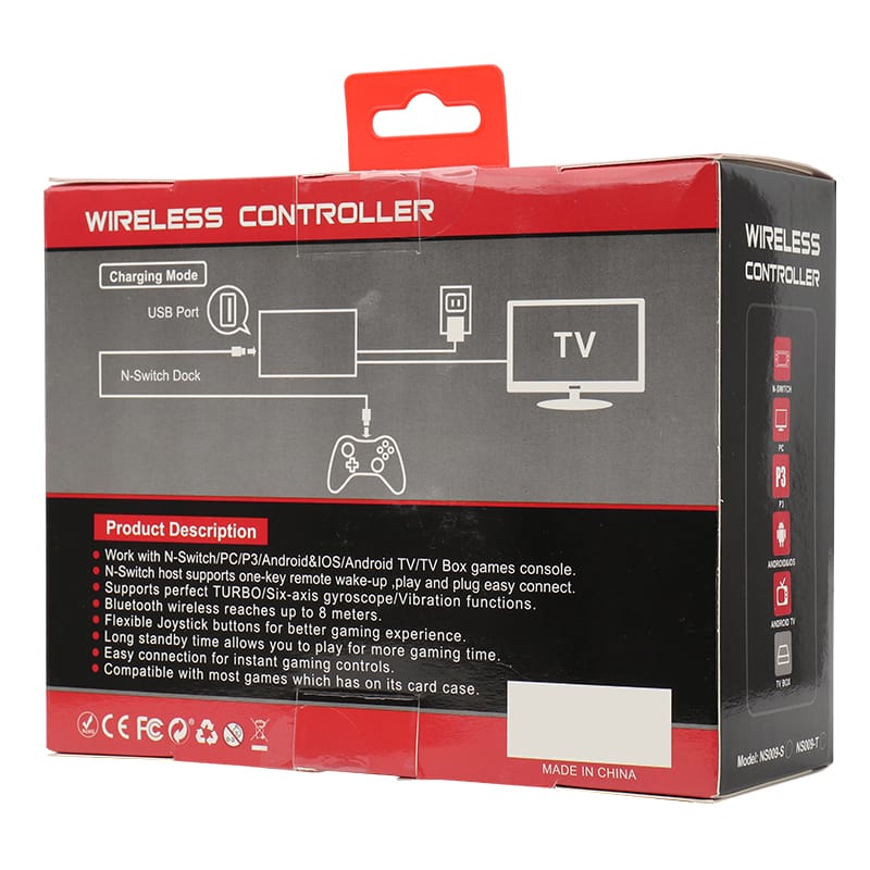 Wireless BT gamepad V4.0 is compatible with N-Switch/PS3/PC/phone/tablet/tablet/laptop 4 Wireless BT gamepad V4.0 is compatible with N-Switch/PS3/PC/phone/tablet/tablet/laptop - Image 4