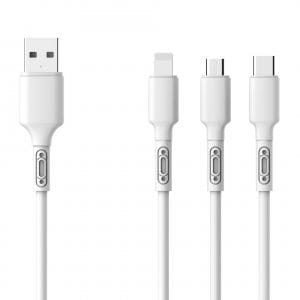 Alta calidad 3.1A En el molde de TPE de carga rápida de datos del cable USB para IPH / Tipo C / Micro interfaz