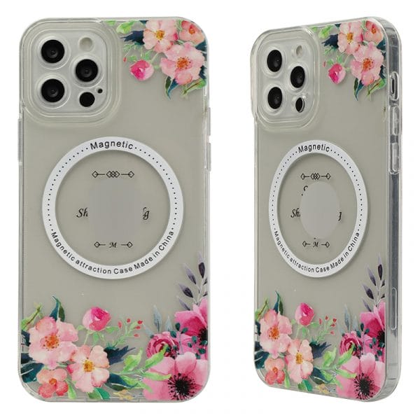 Transparent TPU case with magnetic attraction painting