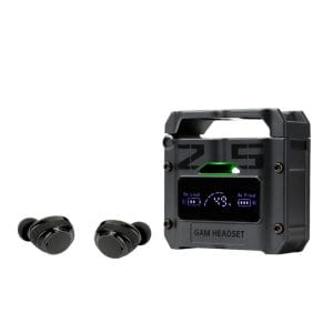 Mechanical capsule wireless BT headphones with power indicator