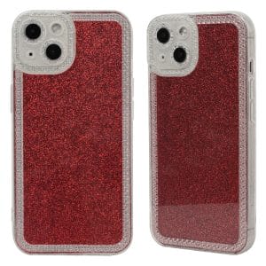 Crystal King Glitter Pink Flake TPU Shockproof Phone Case