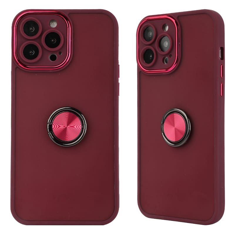 DianDuMeiTong Electroplating with CD Pattern Rear Ring Back Support TPU Phone Case 4 DianDuMeiTong Electroplating with CD Pattern Rear Ring Back Support TPU Phone Case - Image 4