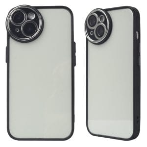 YuanKong Electroplated Button and Lens Protector Acrylic TPU Case for phone