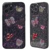 Straight Edge Epoxy Butterfly Butterfly Seashell Decoration TPU+PC Phone Case 19 07 14