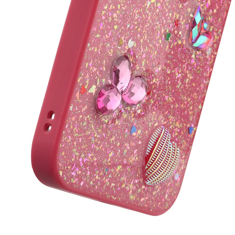 Straight Edge Epoxy Butterfly Butterfly Seashell Decoration TPU+PC Phone Case 11 Straight Edge Epoxy Butterfly Butterfly Seashell Decoration TPU+PC Phone Case - Image 11