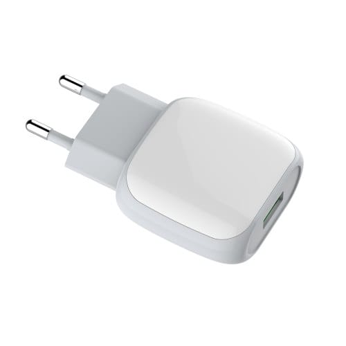 Economy USB-A QC3.0 18W Fast Wall Charger for Laptop Computer Stylish Design Travel Adapter for EU/US Sockets 3 Economy USB-A QC3.0 18W Fast Wall Charger for Laptop Computer Stylish Design Travel Adapter for EU/US Sockets - Image 3