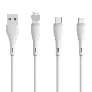 Autumn Forming Series Type Siticone Charging and data cable