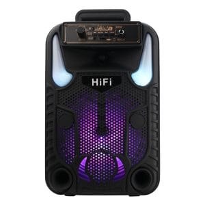 1200 MAH Capacidad de la batería al por mayor multifunción LED portátil Karaoke Fiesta DJ parlantes