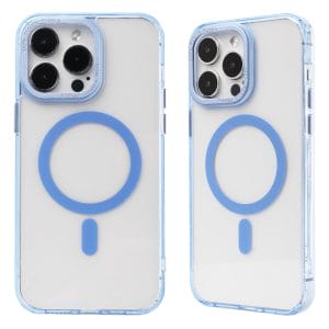 1.5MM clear acrylic glass Injection moulding TPU + acrylic with magnetic suction phone case