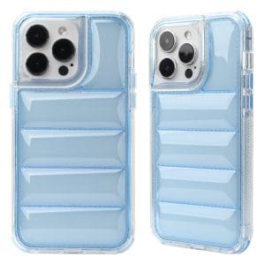 Funda de teléfono anti-caída 2 en 1 de TPU+PC epoxi de alta transparencia