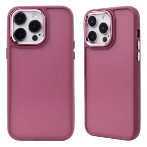 High quality plated bezel camera bezel oiling TPU + PC anti-fall phone case