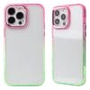 TPU + acrylic gradient two-tone large hole silver camera frame Shockproof phone case 10 03 23