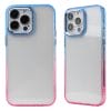 TPU + acrylic gradient two-tone large hole silver camera frame Shockproof phone case 11 04 23