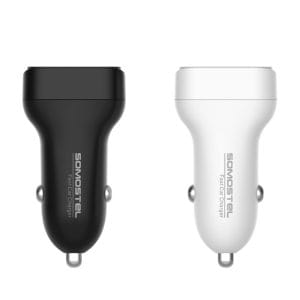 36W High Power Fast Car Charger QC3.0 Dual Port Portable Travel Adapter