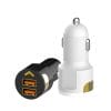 Economical 30W QC3.0+5V2.4A Dual USB Port Portable Car Fast Charger Quick Travel Adapter 6 01 6