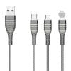 Fast Charging Cable 3.1A Zinc Alloy USB Charging and Data Transfer Cable with full spring for I-PH/Micro/Type-C 8 02 17