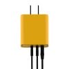 Hot Sales 12W Yellow Three Port Quick Charger 12W Yellow USB+Type-C Portable Wall Charger Travel Adapter For EU/US Plug 8 03 25