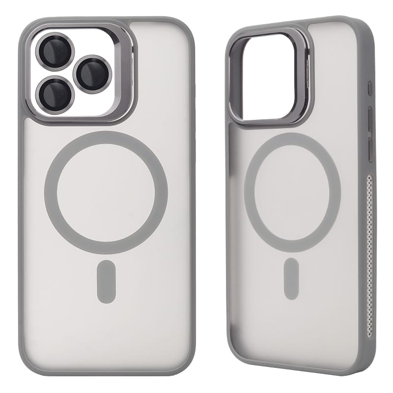 Wholesale Hardware Bracket+TPU Lens Film+PC 2 in 1 Magnetic Attraction Phone Case 5 Wholesale Hardware Bracket+TPU Lens Film+PC 2 in 1 Magnetic Attraction Phone Case - Image 5