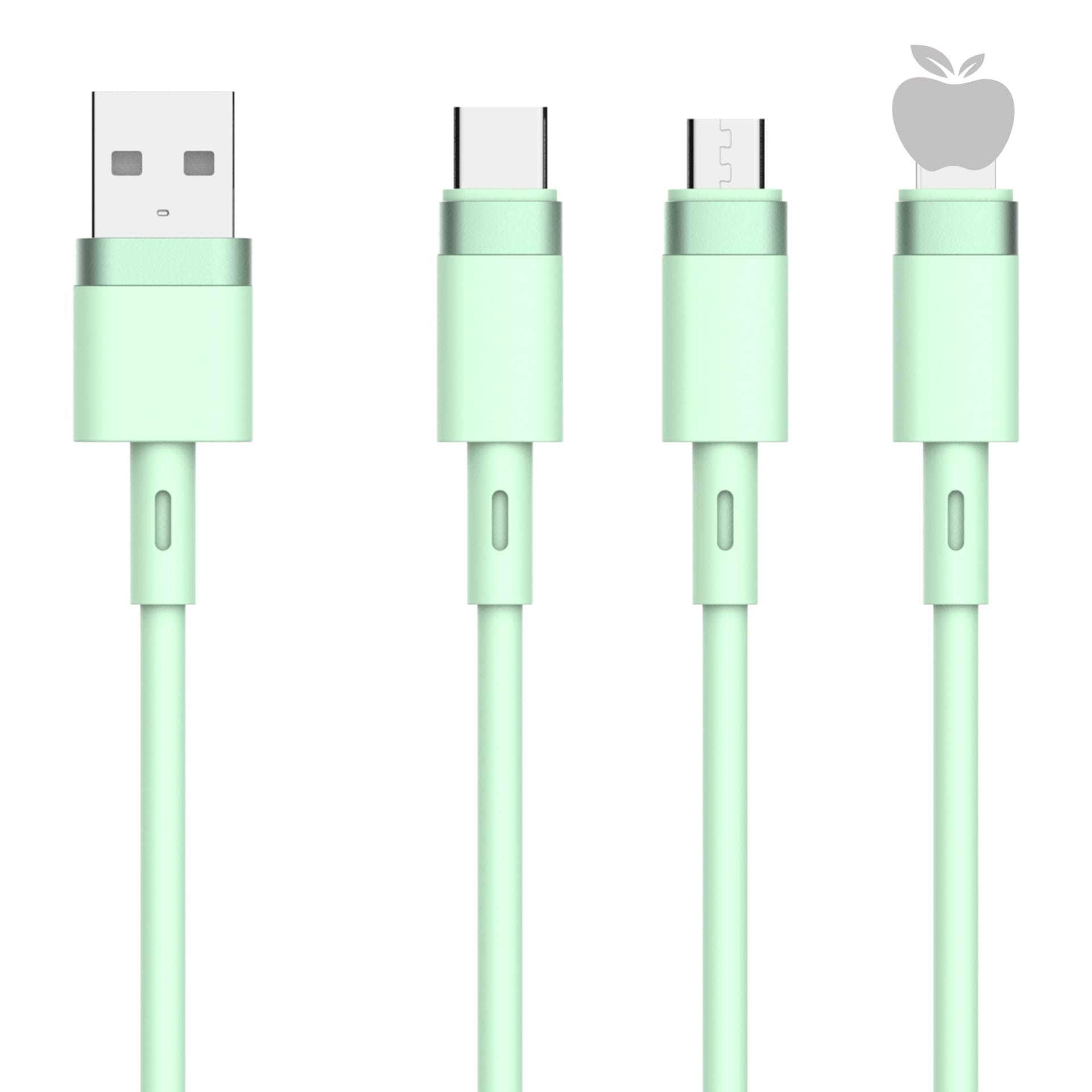 2.4A Macaroon Colour Aluminium Alloy Fast Charging Cable High Elasticity TPE Data Material USB Cable for I-PH/Micro/Micro/ Type-C 2 2.4A Macaroon Colour Aluminium Alloy Fast Charging Cable High Elasticity TPE Data Material USB Cable for I-PH/Micro/Micro/ Type-C - Image 2