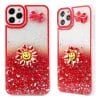 Wholesale PC+silicone 2 in 1 mobile phone cases with epoxy paint floral decoration design 17 06 6