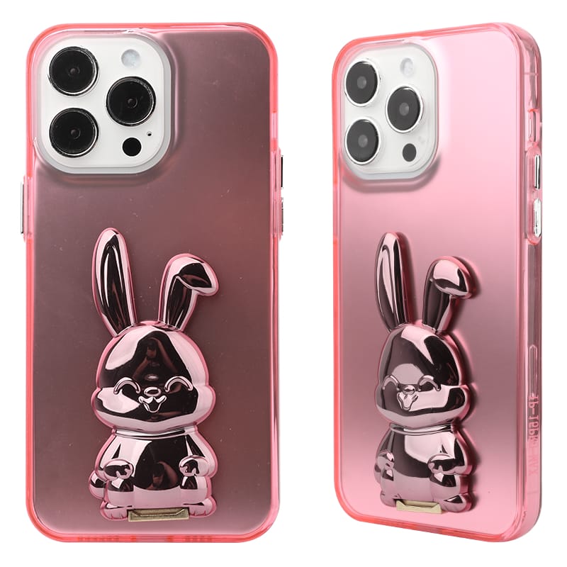 Big Hole TPU+PC+Electroplating Frame Camera 3 in 1 IMD Phone Case with Hidden Holder 6 Big Hole TPU+PC+Electroplating Frame Camera 3 in 1 IMD Phone Case with Hidden Holder - Image 6