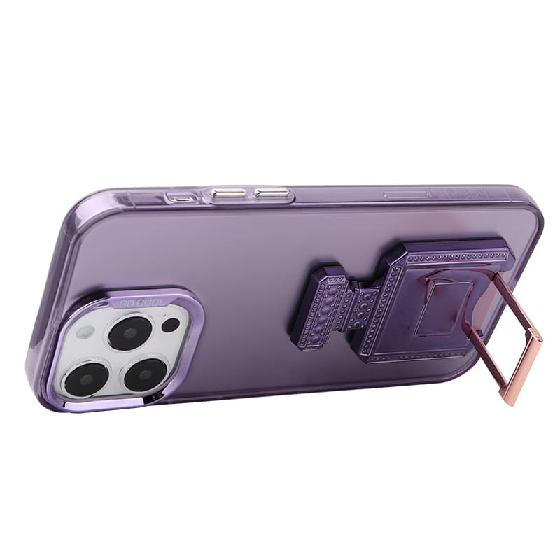 Big Hole TPU+PC+Electroplated Frame Camera 3 in 1 IMD Phone Case with Perfume Bottle Hidden Bracket 8 Big Hole TPU+PC+Electroplated Frame Camera 3 in 1 IMD Phone Case with Perfume Bottle Hidden Bracket - Image 8