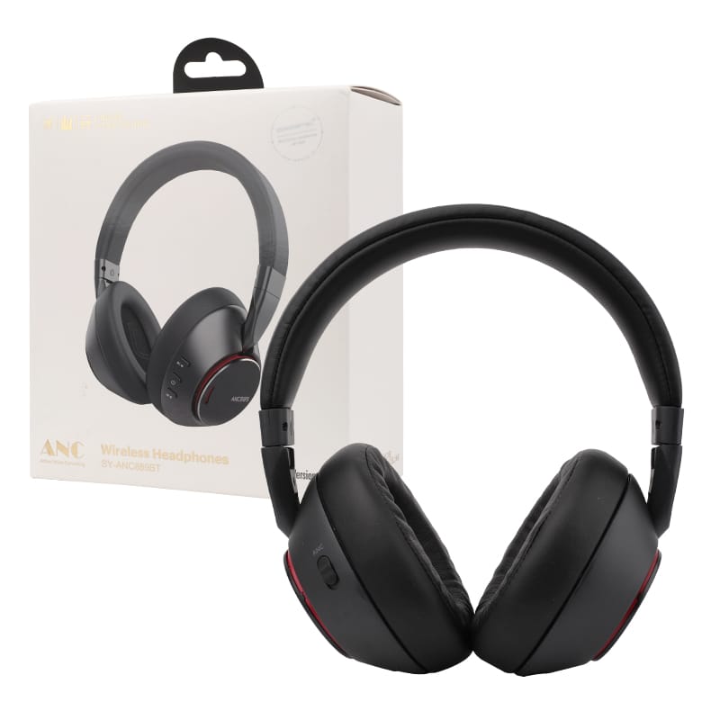 ANC Noise Cancelling Headphones V5.3 BT wireless headphones with