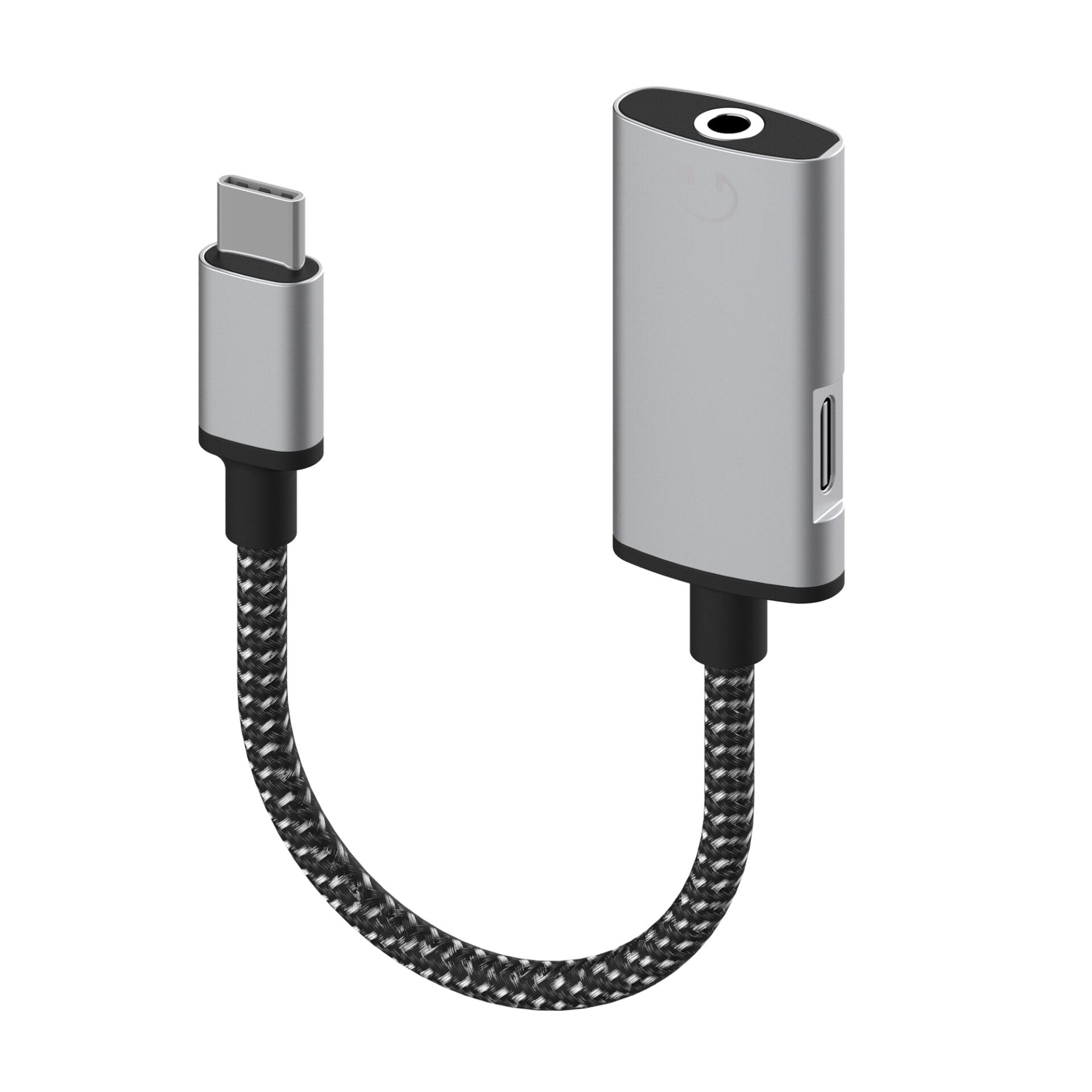 Type-C to I-PH metal charging and 3.5 mm headphone adapter cable compatible with all Type-C devices 1 Type-C to I-PH metal charging and 3.5 mm headphone adapter cable compatible with all Type-C devices
