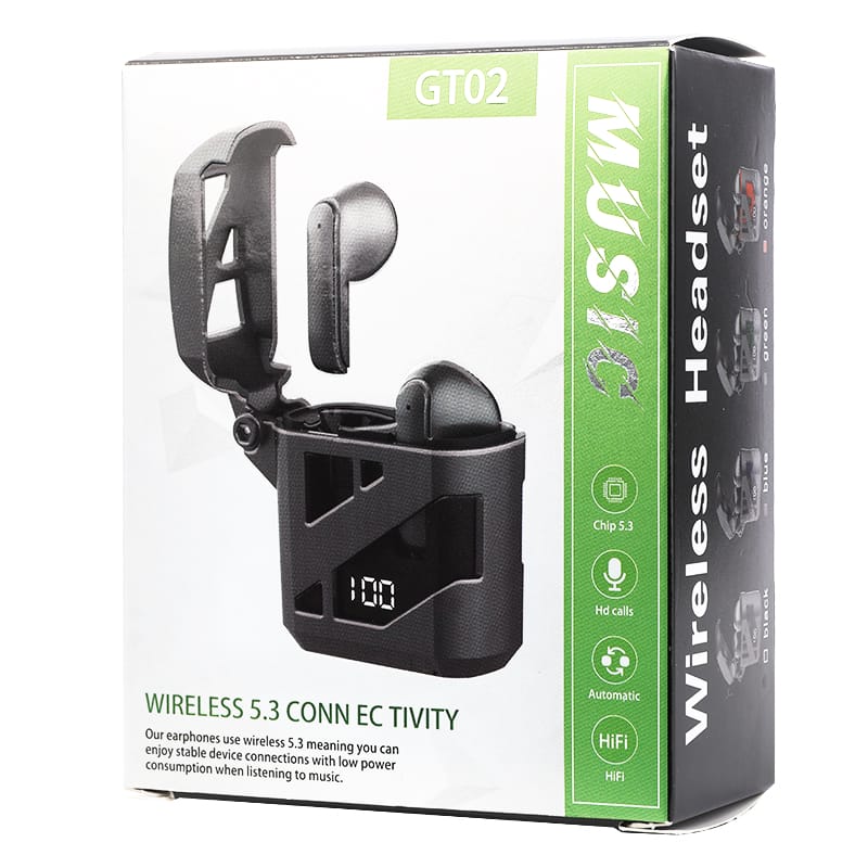 Mechanical Design Wireless Headset V5.3 BT Wireless Headset with HIFI sound for mobile phone/tablet/PC 2 Mechanical Design Wireless Headset V5.3 BT Wireless Headset with HIFI sound for mobile phone/tablet/PC - Image 2