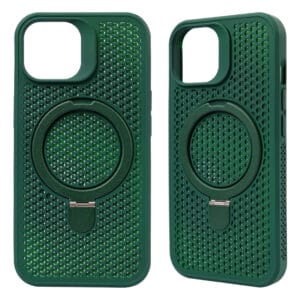 Factory Wholesale High Quality TPU+PC Mesh Cooling Magnetic Phone Case