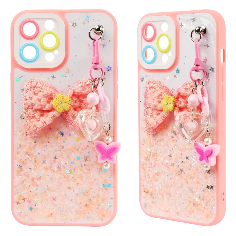 Factory Direct Wholesale TPU+PC 2 in 1 Mobile Phone Case with Butterfly Design Accessories+Bracelet 4 Factory Direct Wholesale TPU+PC 2 in 1 Mobile Phone Case with Butterfly Design Accessories+Bracelet - Image 4