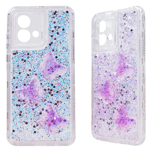 Wholesale Price TPU+PC 3 In 1 Epoxy Phone Case Butterfly Accessories