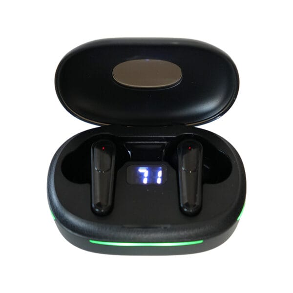 High quality TWS wireless earphones with digital display and LED light