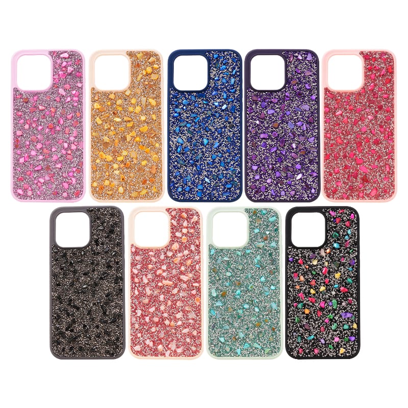 Factory wholesale 2 in 1 TPU+PC oil-filled adhesive rhinestone mobile phone case 12 Factory wholesale 2 in 1 TPU+PC oil-filled adhesive rhinestone mobile phone case - Image 12