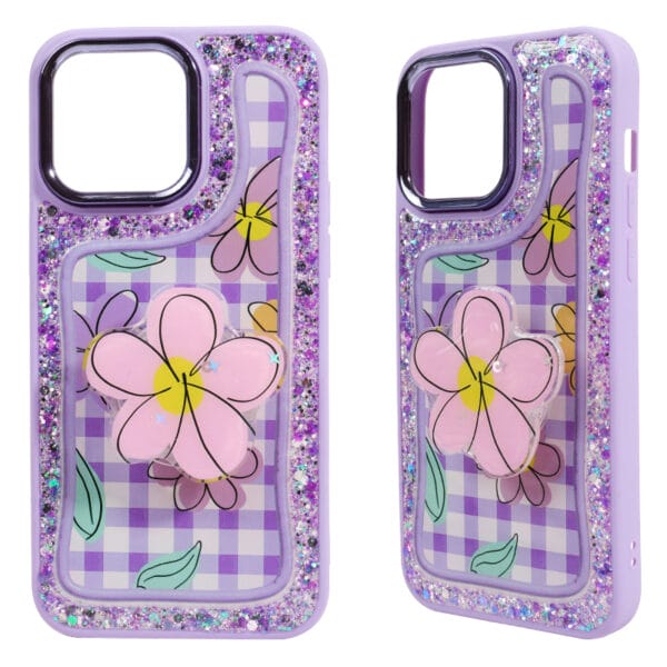 Funda Para Teléfono Tongyan Tpu+Pc 2 En 1 Pintada Con Epoxi Y Pop Socket