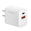 ETL UL Certified 30W Super Fast Portable Dual Port USB+A+C Charger 8 1