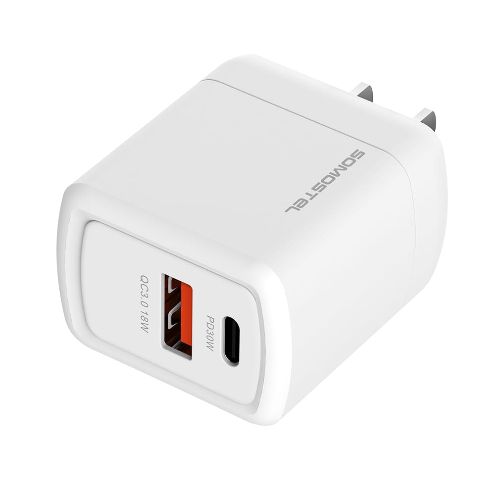 ETL UL Certified 30W Super Fast Portable Dual Port USB+A+C Charger 4 ETL UL Certified 30W Super Fast Portable Dual Port USB+A+C Charger - Image 4