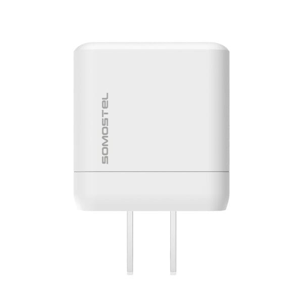 Cargador superrápido portátil de doble puerto USB+A+C de 30 W con certificación ETL UL