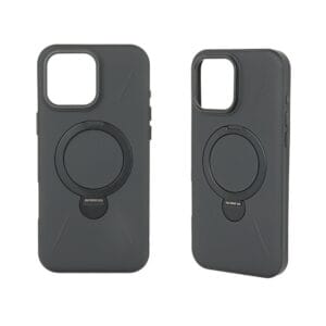 Funda para teléfono con inyección de aceite de TPU y PC con soporte magnético