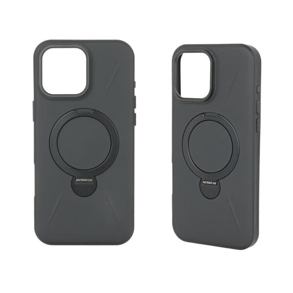 Oil-injected TPU and PC phone case with magnetic holder