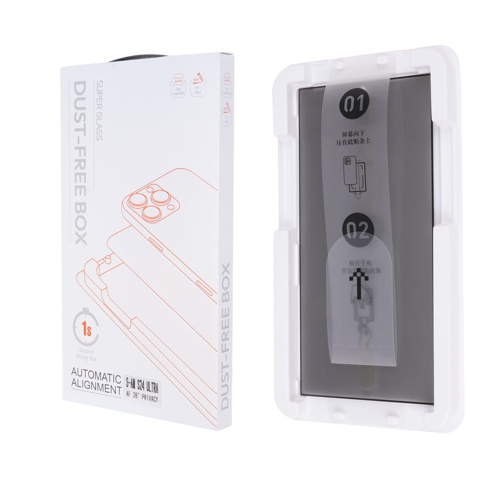 28° Privacy Screen Protector with Dustproof Case and High-Quality Aluminum Glass for Samsung S24 ULTRA 1 28° Privacy Screen Protector with Dustproof Case and High-Quality Aluminum Glass for Samsung S24 ULTRA