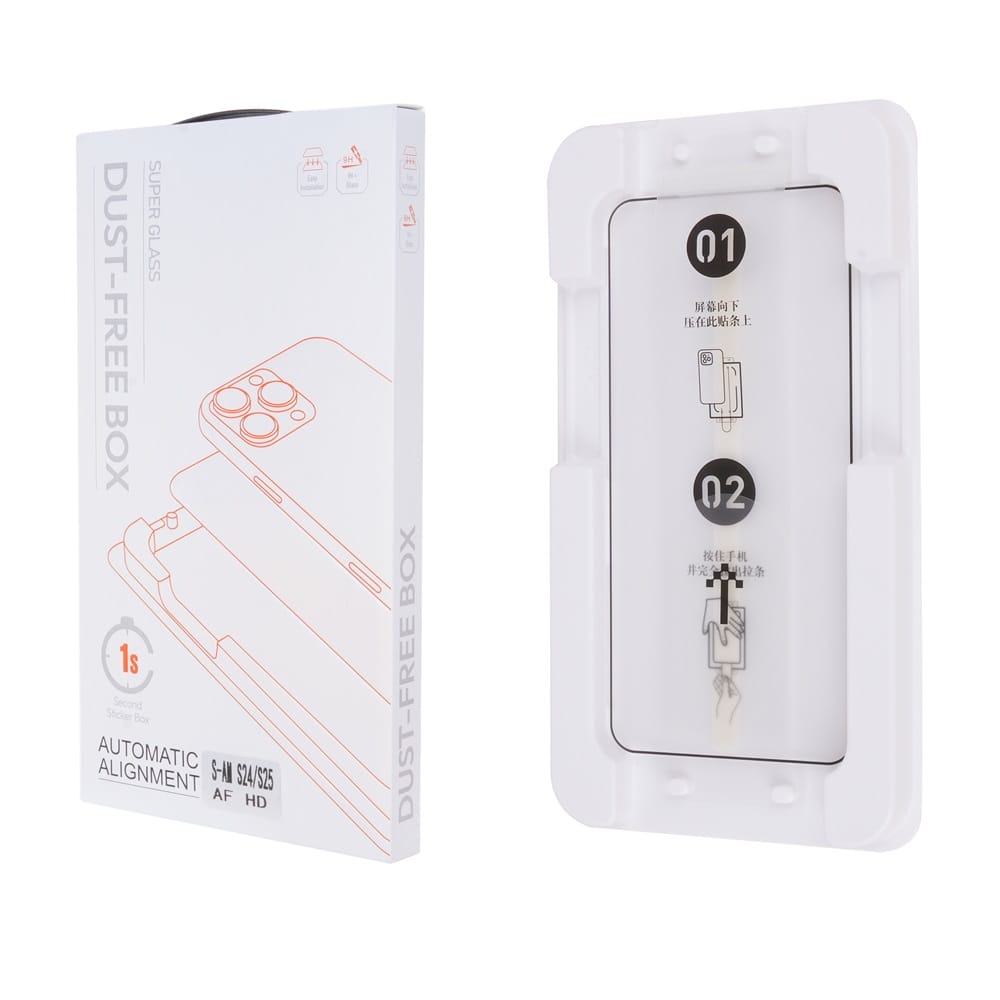 0.25" High Dustproof HD Tempered Film Aluminum Glass for Samsung Galaxy S23-S25 2 0.25" High Dustproof HD Tempered Film Aluminum Glass for Samsung Galaxy S23-S25 - Image 2