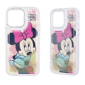 Funda de teléfono pintada de TPU y PC con cuentas de arena movediza y airbag