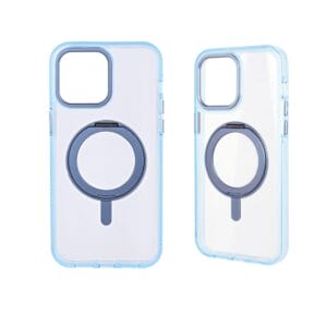 Funda transparente de TPU y acrílico con soporte magnético