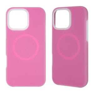 Phone case with magnetic attachment and silicone feel
