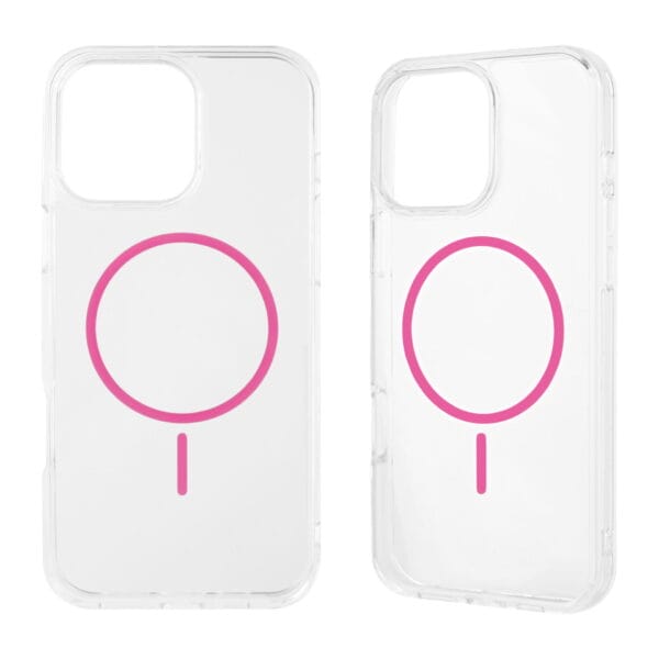 Wholesale price transparent magnetic mobile phone case with TPU and PC injection