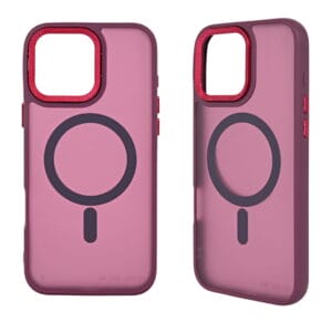 Funda magnética colorida de TPU+PC con marco para cámara con patrón de diamantes
