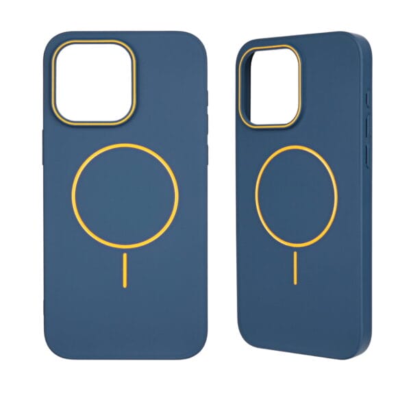 Funda para teléfono 2 en 1 de TPU+PC, de piel sintética y color sólido con atracción magnética.